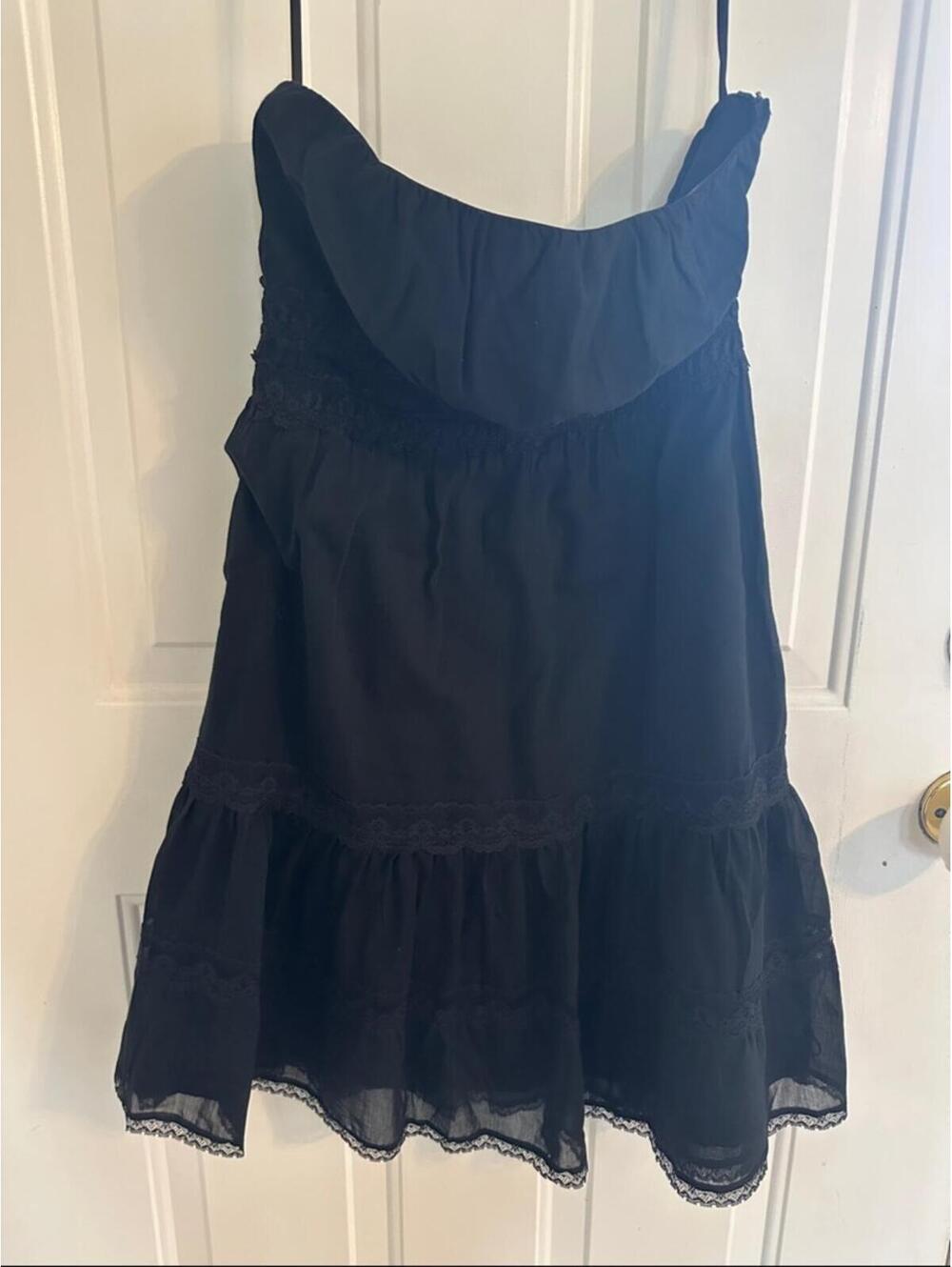 The Limited Black Strapless Slip Dress Size 8 Vintage Y2K